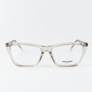 Saint Laurent Women Eyeglasses Beige Cat Eye SL737 MICA THIN OPT 004 BRAND NEW